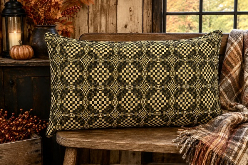 SHADOWBROOK BLACK/MUSTARD SHAM